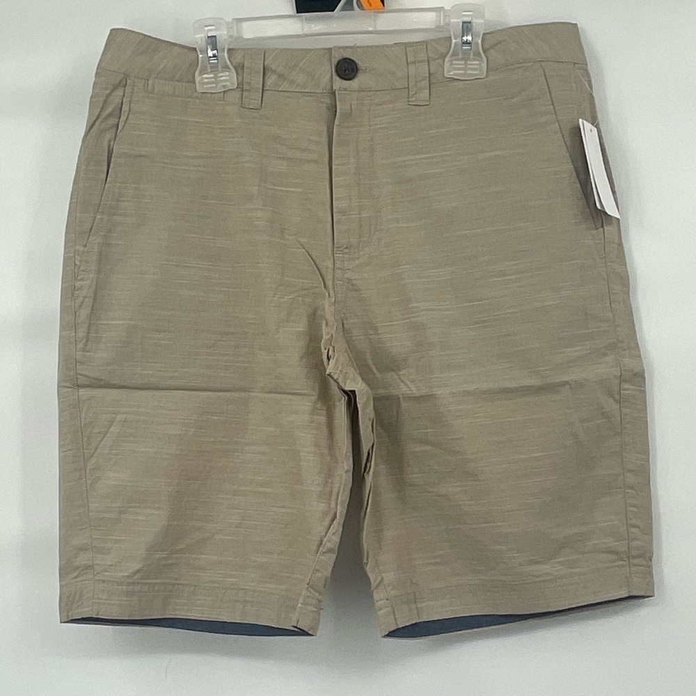 Flag and Anthem NWT tan stretch cotton shorts